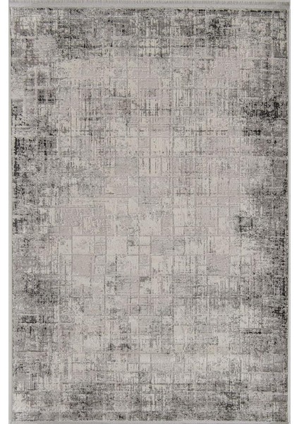 Florya 8108 Gri Koridor Halısı Kesme Yolluk Mutfak Halısı Salon Halısı