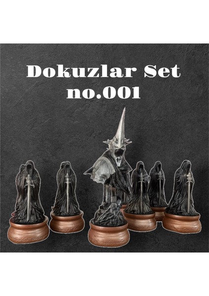 Yüzüklerin Efendisi Dokuzlar Büst Seti NO.001