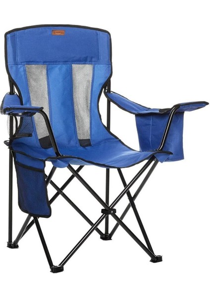 Katlanır Kamp Piknik Sandalyesi - Madfox Beacon - Bardaklıklı - Mavi - 547286 - Taşıma Çantalı