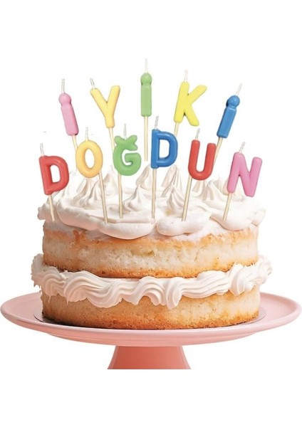 Mum PASTEL İYİKİDOĞDUN HARF SET 11prç rengarenk