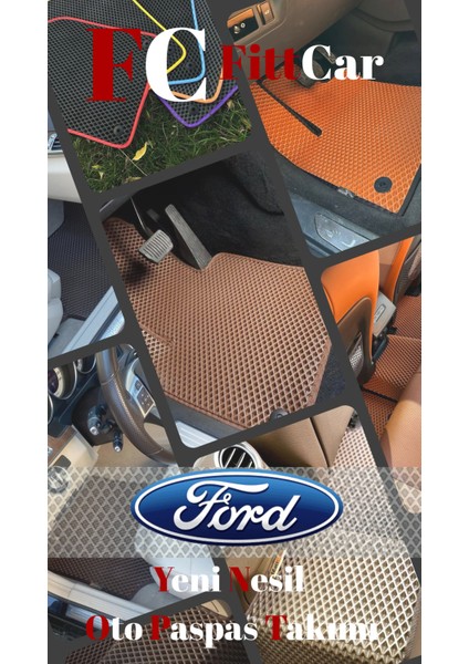 Fittcar Ford Fusion 2002 - 2024 Akıllı Oto Paspas Takımı Eva Mat
