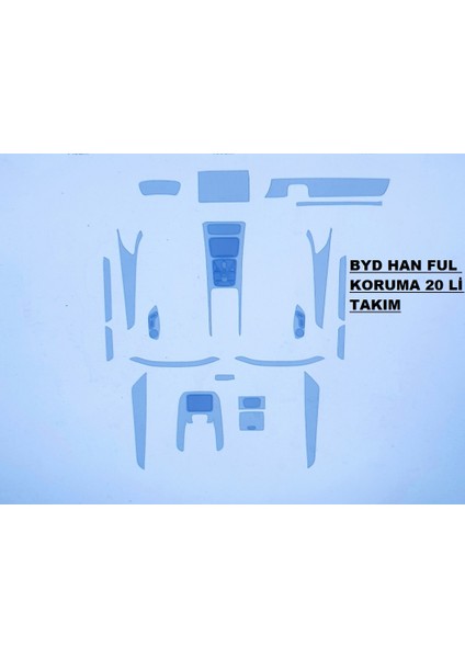 Byd Han 2022 2025 Nano Tpu Koruma Full Set 20 Li Takım