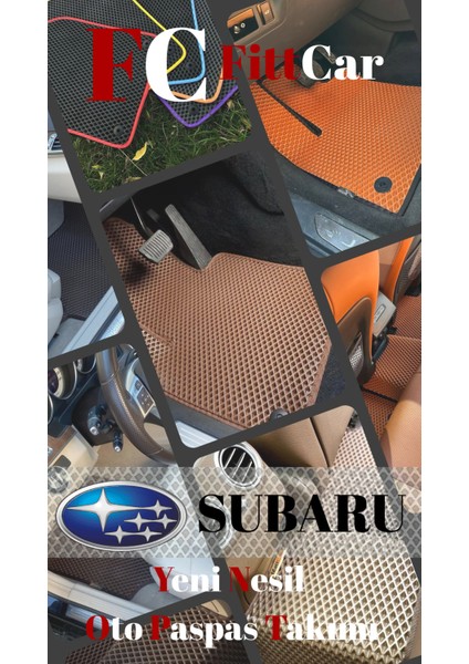 Fittcar Subaru Impreza 2007 - 2011 Akıllı Oto Paspas Takımı Eva Mat