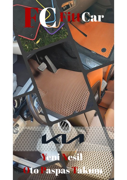 Fittcar Kia Ev9 Akıllı Oto Paspas Takımı Eva Mat