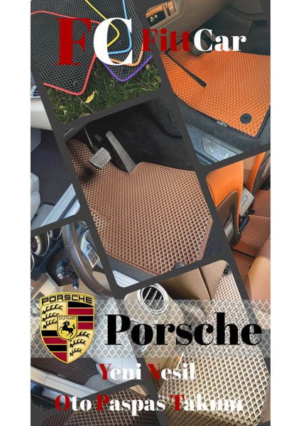 Fittcar Porsche Cayenne 2010 - 2017 Akıllı Oto Paspas Takımı Eva Mat