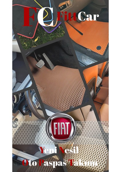 Fittcar Fiat Fiorino Serisi Akıllı Oto Paspas Takımı Eva Mat