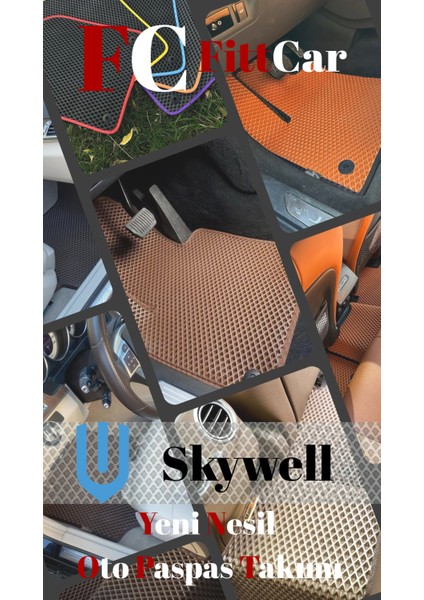 Fittcar Skywell Et5 2002 Akıllı Oto Paspas Takımı Eva Mat