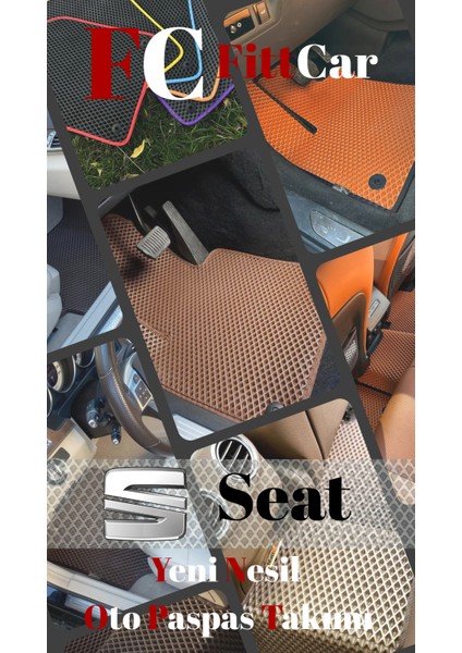 Fittcar Seat Ibiza Serisi Akıllı Oto Paspas Takımı Eva Mat