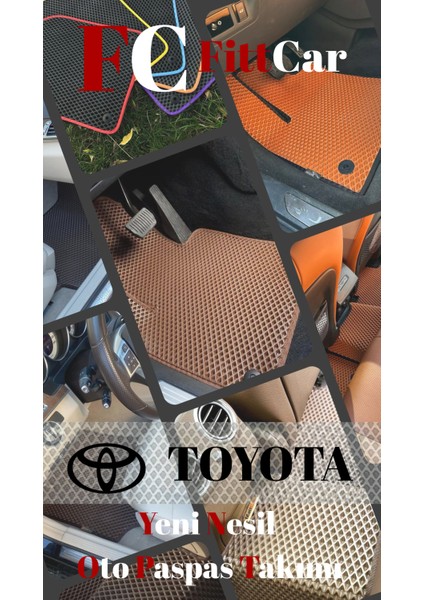 Fittcar Toyota Yaris Serisi Akıllı Oto Paspas Takımı Eva Mat