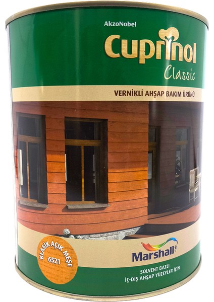 Classic Vernikli Ahşap Koruyucu 2.5 Lt Açık Meşe 6521