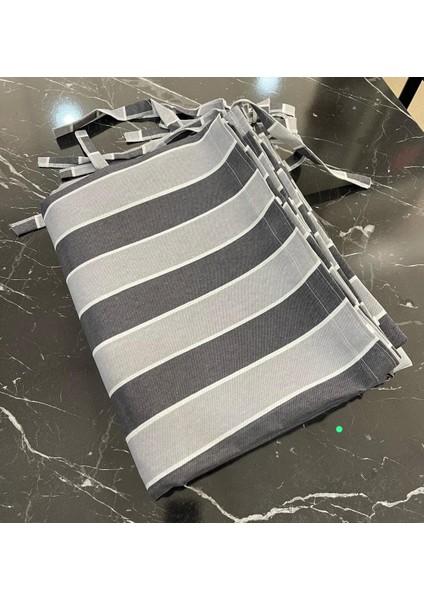 Balkon Perdesi Korniş Düğmeli ve Üç Yanı Bağcıklı