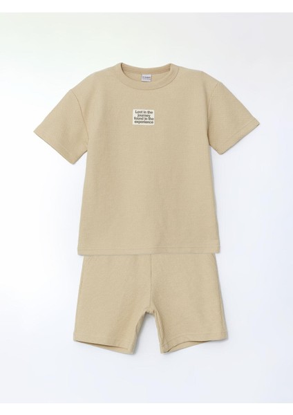 Lcw Kids Bisiklet Yaka Erkek Çocuk Tişört ve Şort (S5)