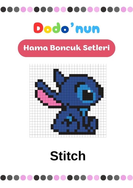 Dodo'nun Hama Boncuk Seti Stitch
