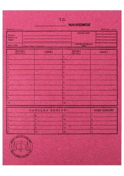Alemdar Mahkeme Dosyası