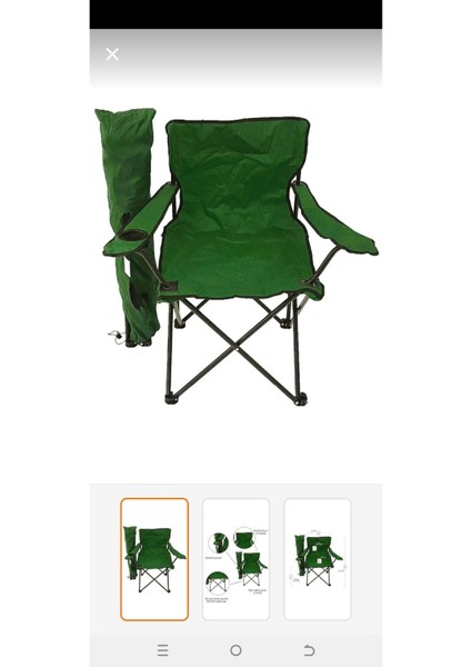 Amaç Yaşam Ikili Katlanır Kamp Sandalyesi Taşıma Çantalı Bardaklıklı Yeşil Kırmızı Mavii