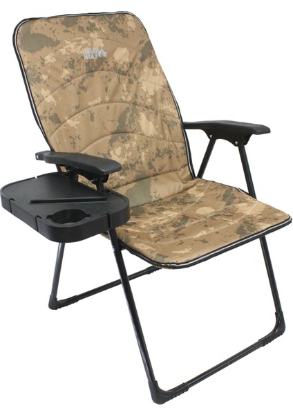 Katlanır Masalı Kamp Sandalyesi - Balıkçı Sandalyesi (Çöl Desen)