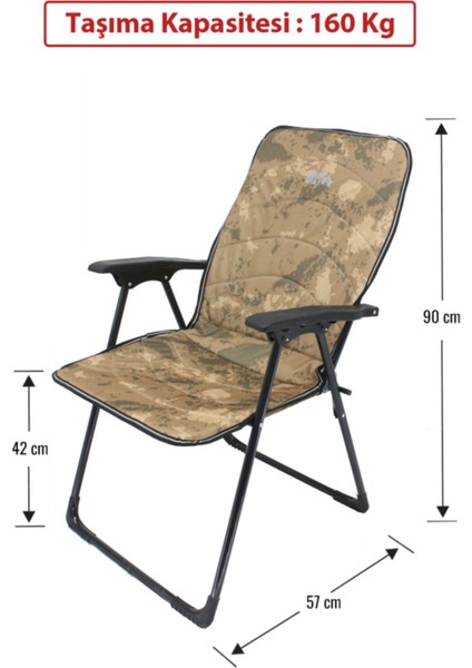 Katlanır Masalı Kamp Sandalyesi - Balıkçı Sandalyesi (Çöl Desen) modelleri
