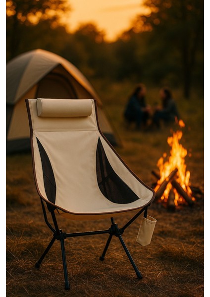 Pratik Kamp Sandalyesi Bej