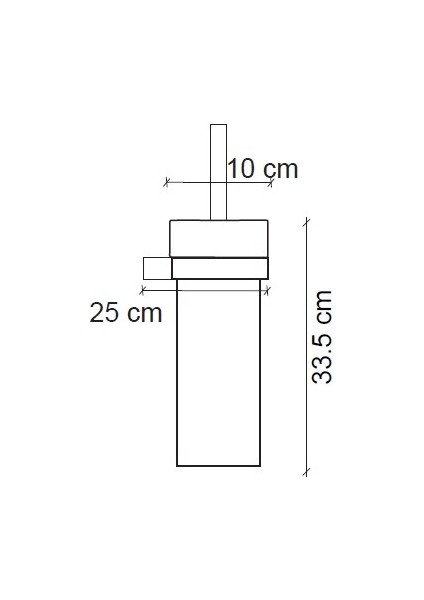 Tuvalet Fırçası (Mat Siyah) FJ-10504