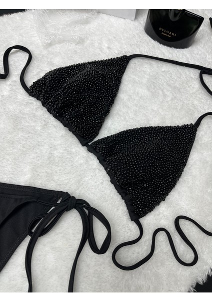 Özel Tasarım Porselen Boncuk Işlemeli Brazilian Şık Beach Club Luxury Kadın Bikini Takımı modelleri