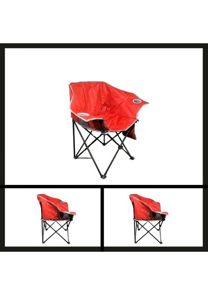 Uyguna-Yakala Kırmızı Argeus Nevgrande Comfort Katlanabilir Kamp Sandalyesı-Tab.077