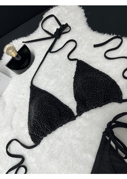 Özel Tasarım Porselen Boncuk Işlemeli Brazilian Şık Beach Club Luxury Kadın Bikini Takımı fırsatları