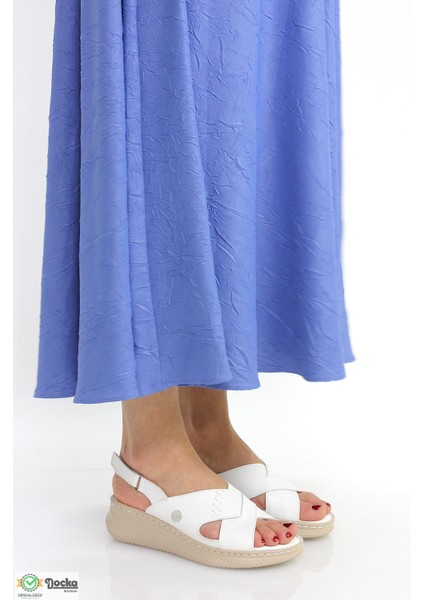 Kadın Deri Ortopedik Günlük Sandalet M26Y2855 modelleri