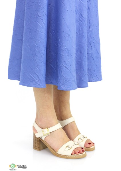 Kadın Deri Ortopedik Kalın Topuklu Sandalet M6YS2420 modelleri