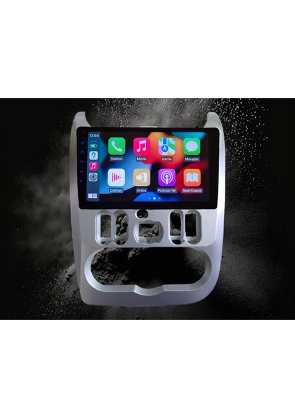 Dacia Duster ve Sandero 2008-2013 Yıl Uyumlu 9 Inç Android Multimedya Carplay+Android Auto+Navigasyon