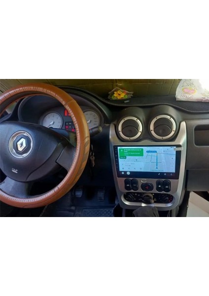 Dacia Duster ve Sandero 2008-2013 Yıl Uyumlu 9 Inç Android Multimedya Carplay+Android Auto+Navigasyon