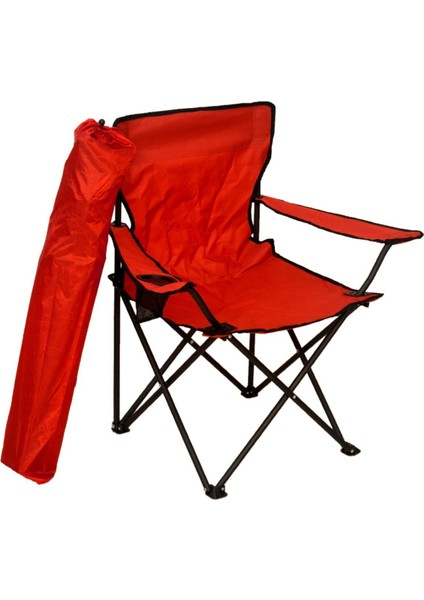 Kamp Sandalyesi - Kırmızı 4'Lü fiyatları