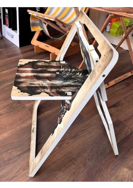Tasarım Ahşap Katlanabilir Sandalye Beyaz Kartal fiyatları