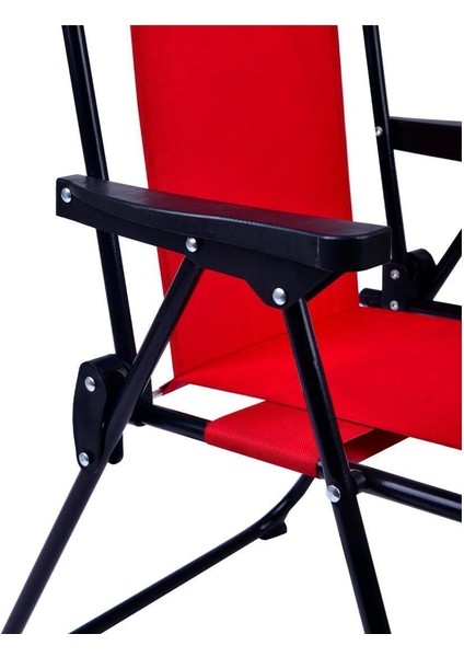 2-6 Yaş Lüx Çocuk Piknik Sandalyesi-Mini Kamp Sandalyesi-Kırmızı-Yeşil-2 Adet indirimleri