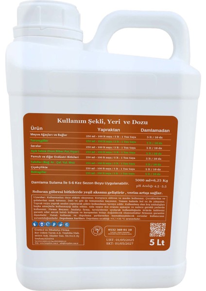 Organik Sıvı Solucan Gübresi 5lt modelleri