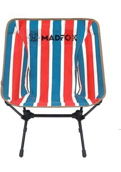 Madfox Infinity Ultralight Katlanır Kamp Sandalyesi Retro Çizgili