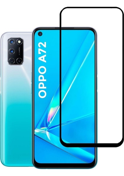 Oppo A72 Tam Kaplayan 5d Antistatik Ekran Koruyucu Cam