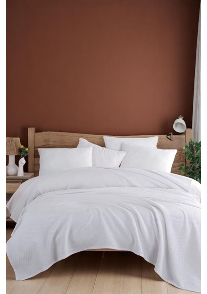 Ecocel Pike Örtü Battal King 240X230CM Sincere Beyaz