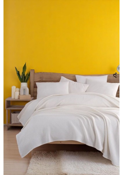 Ecocel Pike Örtü Battal King 240X230CM Sincere Krem
