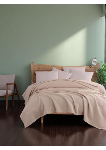 Ecocel Pike Örtü Çift Kişilik 200X230CM Sincere Koyu Bej modelleri