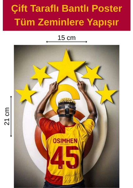 Kadıköy Hatırası Poster, Çift Taraflı Bantlı, Tüm Zeminlere Yapışır, (15 x 21 Cm).