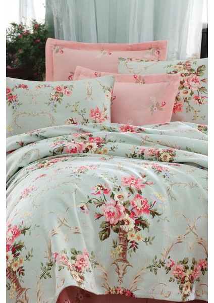 Doğal Pike Baskılı YOUTH140X230CM Lunara Mint modelleri