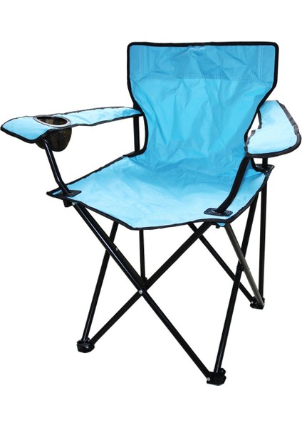 Açık Mavi Teleskop Katlamalı Kamp Sandalyesi (5132)