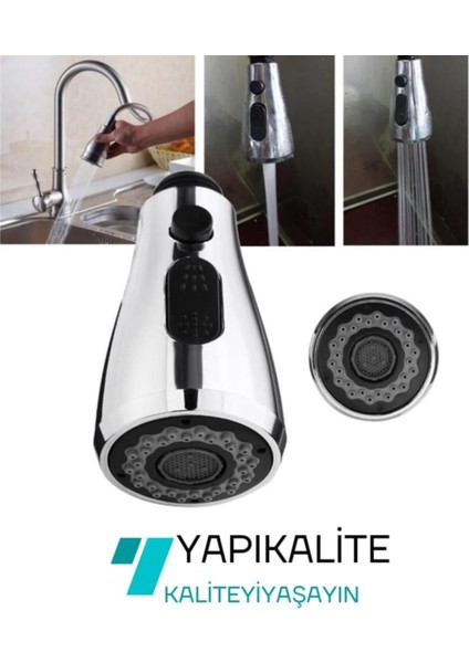 Karizma Lüx Endüstriyel Spiralli Mutfak Evye Bataryası El Duşu 3fonksiyonlu fiyatları