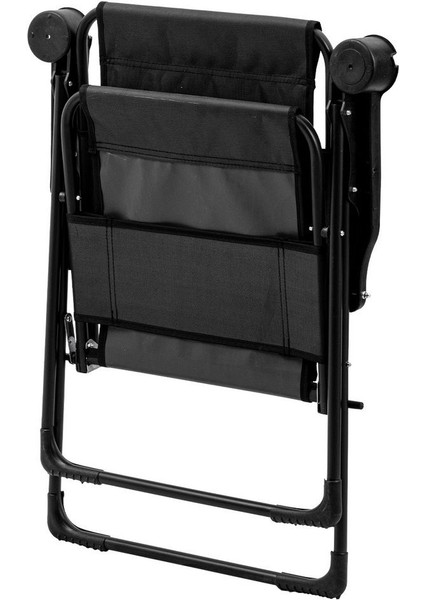 Katlanabilir Kamp Sandalyesi - Rest - Bardaklıklı - Argeus - Siyah fırsatları