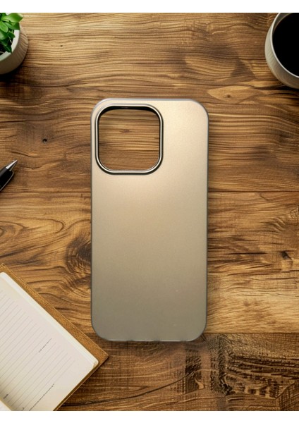 I Phone 16 Pro Kadife Iç Dokulu Silikon Kılıf Tuş Takımı Yumuşak