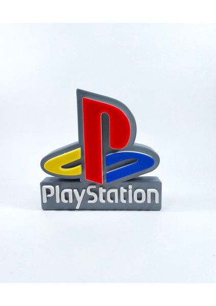 Playstation Retro Logo 3D Baskı Dekor