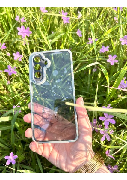 Samsung Galaxy A36 5g Uyumlu Sararmaz Gri-Şeffaf Kılıf - Kırılmaz Cam fiyatları