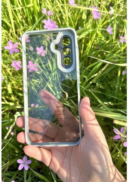 Samsung Galaxy A36 5g Uyumlu Sararmaz Gri-Şeffaf Kılıf - Kırılmaz Cam modelleri