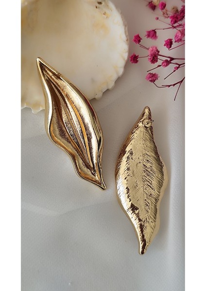 Açık Uzun Metal Gold Küpe fiyatları