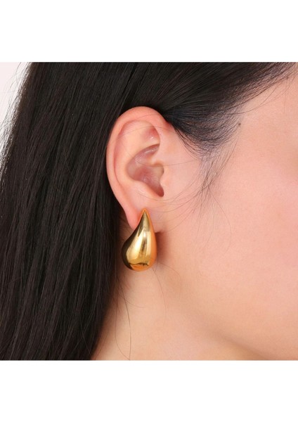 Bottega Büyük Metal Gold Küpe fiyatları